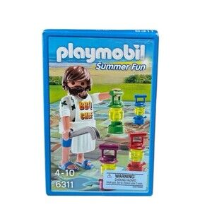 Playmobile Summer Fun BBQ Chef Board Game #6311 2013